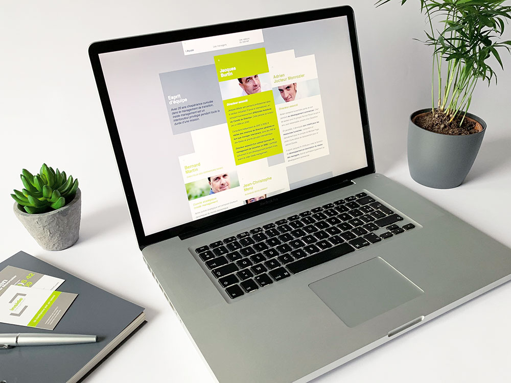 Conception de site internet équipe de managers