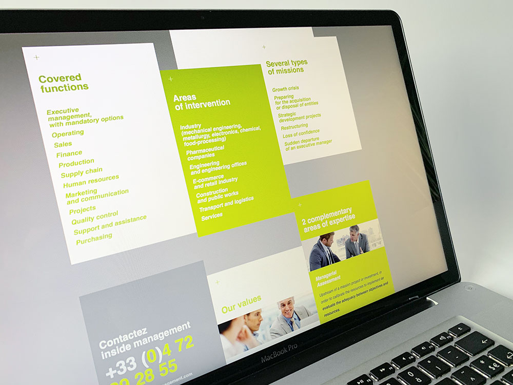 Communication web originale management