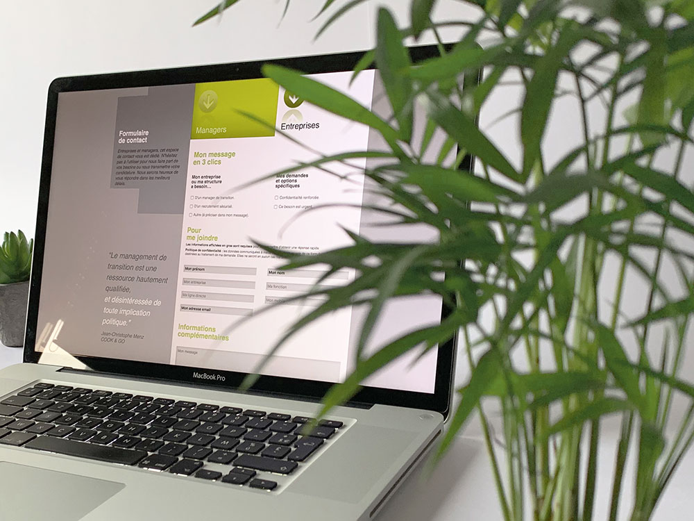 Web design et formulaire de contact original