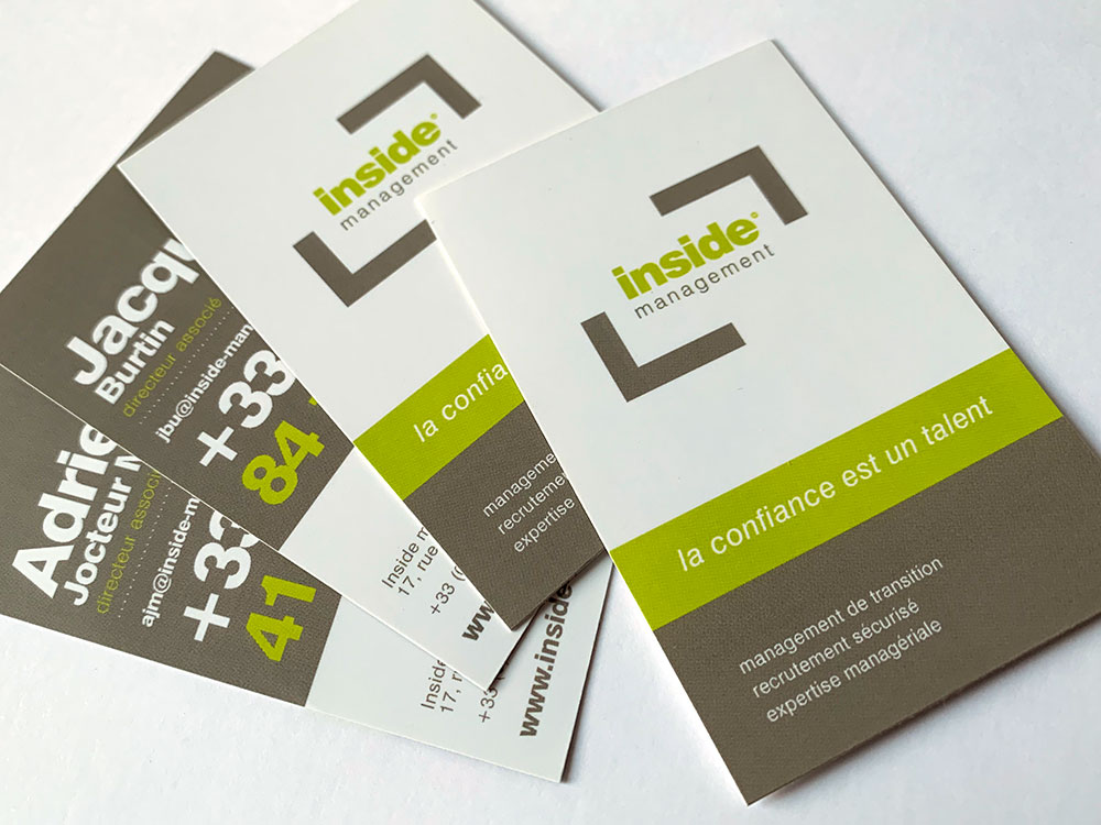 Cartes de visite manager à Lyon