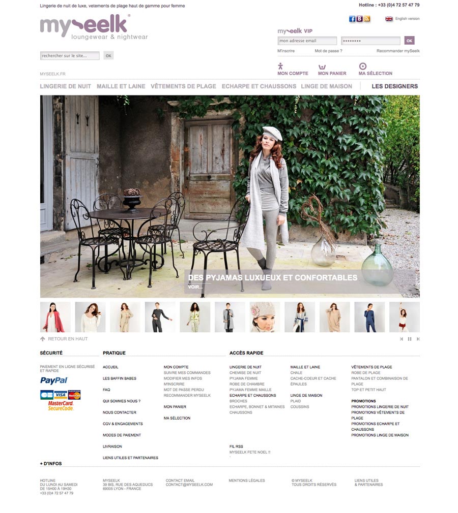 Création site internet vente mode habillement vêtements